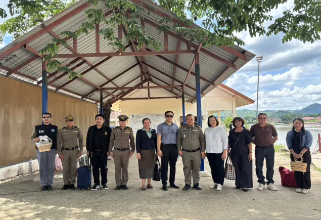 การต้อนรับคณะจาก สปป.ลาว เพื่อร่วมในงานพิธีเปิด “ประเพณี บุญหลวงและการละเล่นผีตาโขน จังหวัดเลย ประจำปี 2569” ณ ด่านคกไผ่ อำเภอปากชม จังหวัดเลย